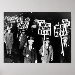 禁酒法 ビール 抗議 1950年代 復古主義 写真 ポスター