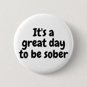 禁酒生活を祝う - 禁酒記念ギフト 缶バッジ (正面)