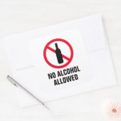 禁酒禁止ボトル スクエアシール (封筒)