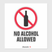 禁酒禁止 シール (シート)