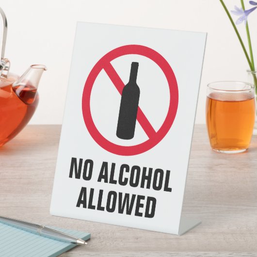 禁酒禁止 台座サイン (インサイチュ)