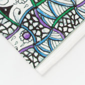 禅おもしろい フリースブランケット (角)