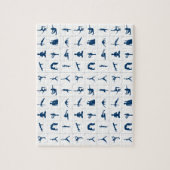 禅が瞑想をポーズ ジグソーパズル (縦)