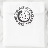 禅とピクルボールの技術ステッカー3" ラウンドシール (バッグ)