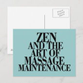 禅とマッサージの技術 ポストカード (正面/裏面)