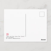 「禅と茶の味が一つ」禅書 ポストカード (裏面)