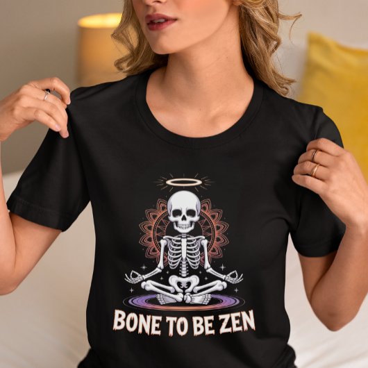 禅と骨のスケルトンヨガ トライブレンドTシャツ