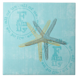 禅によってインスパイアビーチのテーマのヒトデ タイル