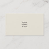 禅によって積み重ねられる石造りのスケッチ 名刺 (裏面)