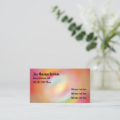 禅によって認可されるマッサージセラピスト 名刺 (スタンド正面)