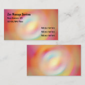 禅によって認可されるマッサージセラピスト 名刺 (正面/裏面)