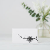 禅のばねBlack&White 名刺 (スタンド正面)