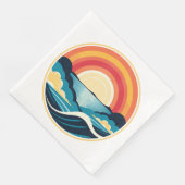 禅のアールデコの夕日が水上 (コーナー)