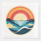 禅のアールデコの夕日が水上 (正面)