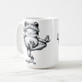 禅のカエル傑作 コーヒーマグカップ (正面左)