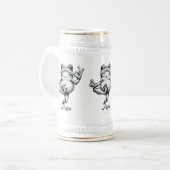 禅のカエル傑作 ビールジョッキ (正面左)