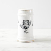 禅のカエル傑作 ビールジョッキ (中央)
