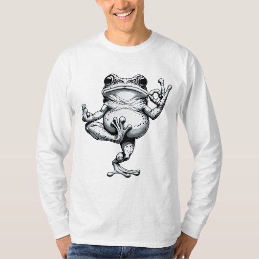 禅のカエル傑作 Tシャツ (正面)