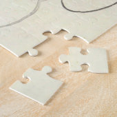 禅のクラシック- Gibon Sengai - Goose & Heron ジグソーパズル (側面)