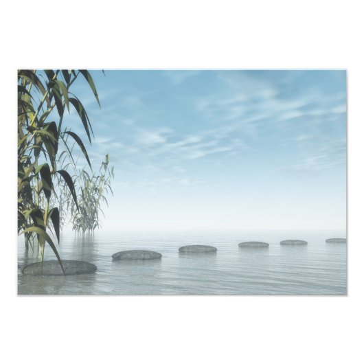 禅のステップは水平線へ フォトプリント            (正面)