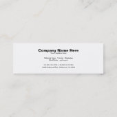 禅のスパの名刺 スキニー名刺 (裏面)