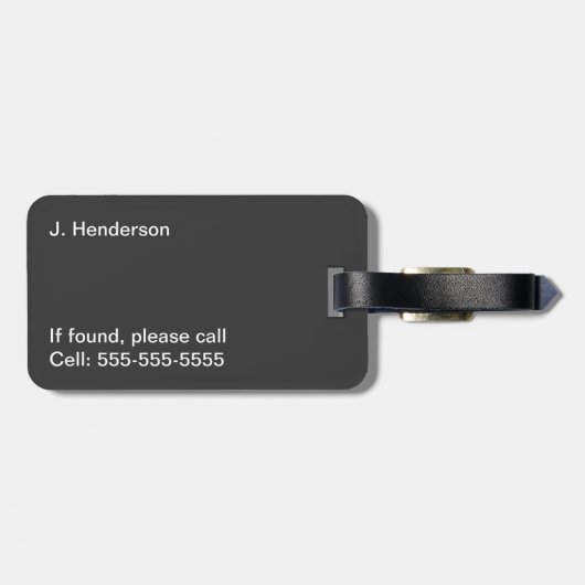 禅のデイジーのパーソナライズな荷物のラベル ラゲッジタグ (裏面横)