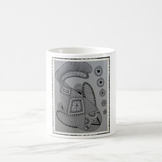 禅のファンタジーの魚 コーヒーマグカップ (中央)