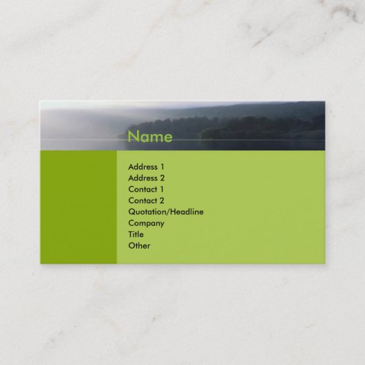 禅のプロフィールカード 名刺 (正面)