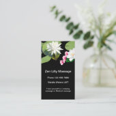 禅のマッサージのテーマ 名刺 (スタンド正面)