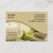 禅のマッサージのデザイン 名刺 (正面)