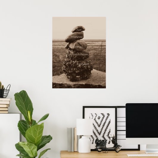 禅の五徳 ポスター (ホームオフィス)