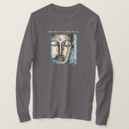 禅の仏の水彩画の芸術の人の長袖のワイシャツ Tシャツ