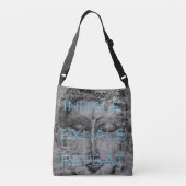 禅の仏の芸術の十字の遺体袋を吸い込んで下さい クロスボディバッグ (裏面)