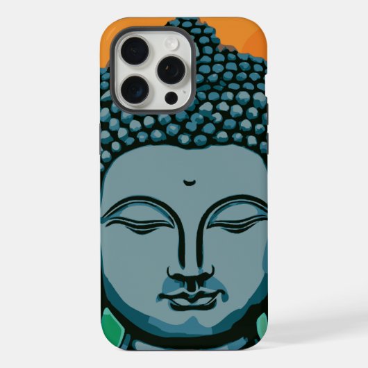 禅の仏頭 iPhoneケース (裏面)