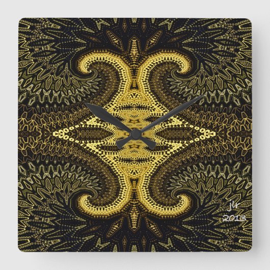 禅の修道士の柱時計 スクエア壁時計 (正面)