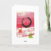 禅の円の挨拶状 カード (裏面)