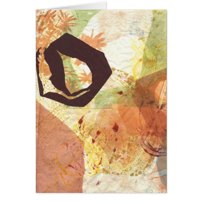 禅の円のEnsoの道の抽象芸術カード (正面)