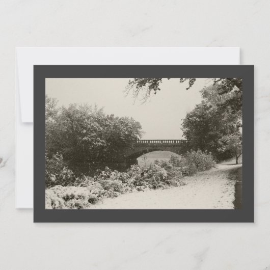 禅の冬の雪II 招待状 (正面)