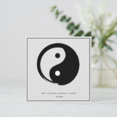 禅の名言：智慧と瞑想 招待状 (スタンド正面)