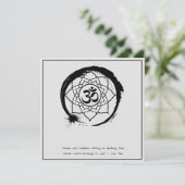 禅の名言：智慧と瞑想 招待状 (スタンド正面)