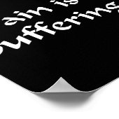 禅の喜び – 痛み ポスター (角)