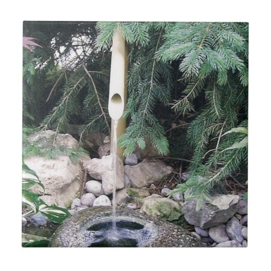 禅の噴水 タイル (正面)