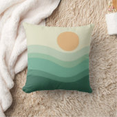 禅の太陽と波 クッション (ブランケット)