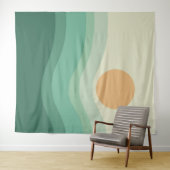 禅の太陽と波 タペストリー (インサイチュ(横))