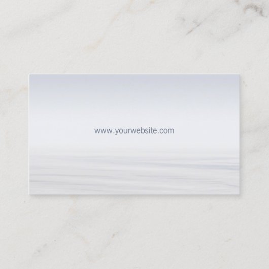 禅の小石の風水の名刺 名刺 (裏面)