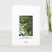 禅の庭にホスタ1 Greeting Card カード (裏面)