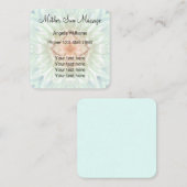 禅の庭のマッサージの曼荼羅のデザイン スクエア名刺 (正面/裏面)