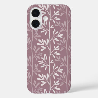 禅の庭の茎 ミニマルな植物 ローズマーブ iPhone 16ケース