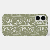禅の庭の茎 ミニマルボタニカル オリーブグリーン Case-Mate iPhoneケース (裏面 (横))