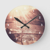 禅の庭 ラウンド壁時計 (正面)